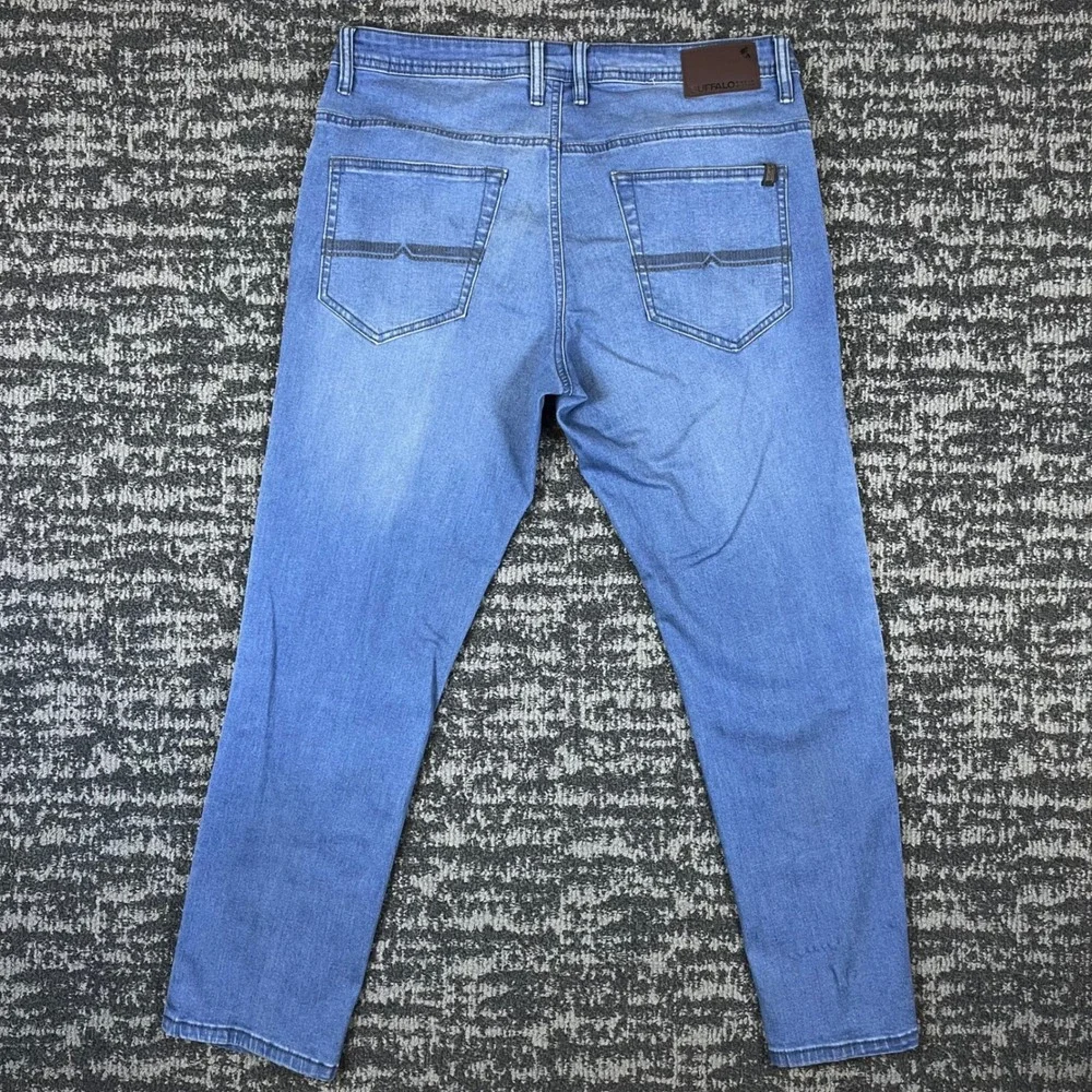 Buffalo David Bitton Jeans Mens 36x30 Axel Slim Stretch Blue Medium Wash